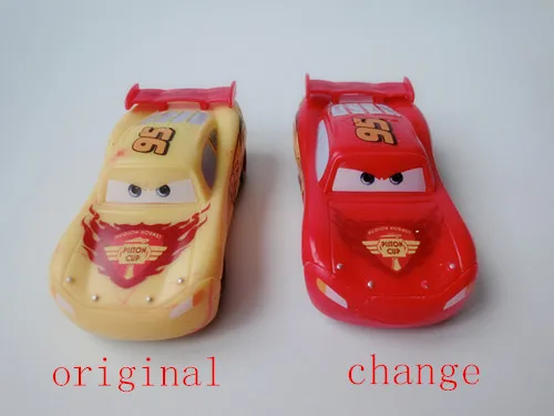 Disney Pixar Cars Changers цвет желто красный McQueen игрушечные машинки новые свободные| |