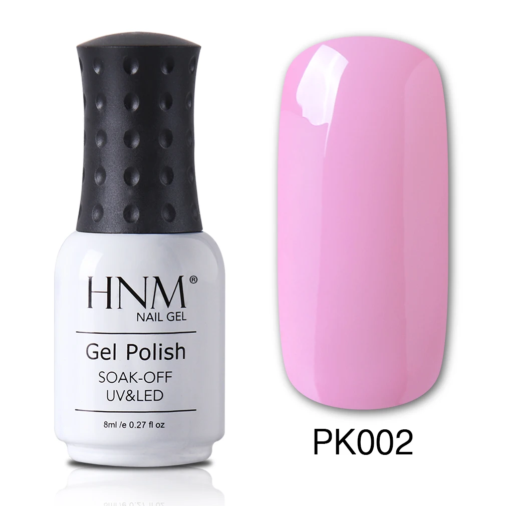 PK002 HNM 8 мл чистый цвет УФ-гель для ногтей светодиодный Гель-лак замачиваемый Гель-лак Полупостоянный Esmaltes Гель-лак замачиваемый гель для ногтей - Цвет: PK002