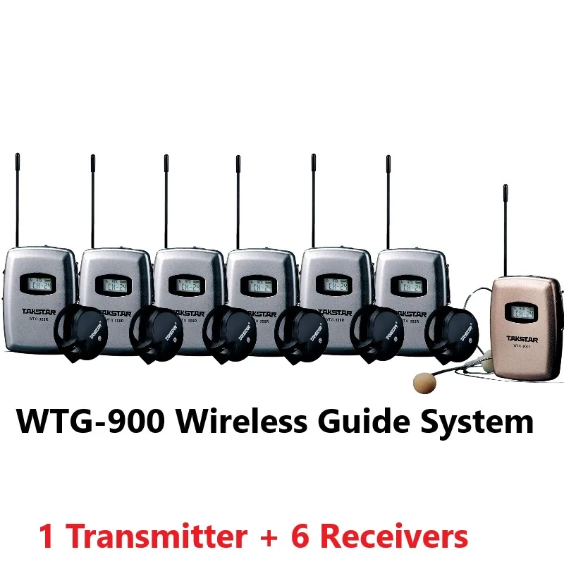 Рабочий диапазон 100 м Takstar WTG-900 Цифровая Беспроводная аудиосистема с поддержкой