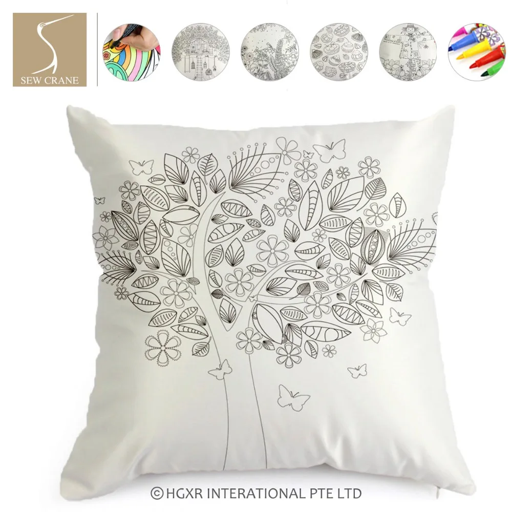 Treehouse пугало весеннее дерево жизнь дерева красочная Подушка рабочая наволочка с