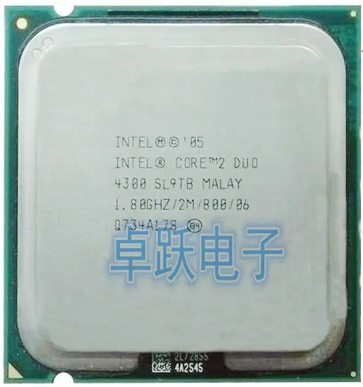Процессор Intel E4300 Core 2 Φ SL9TB 1 8 GHz 2M 800MHz 775pin отдельные детали бесплатная доставка |