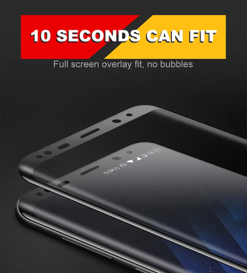 10D изогнутое закаленное стекло для samsung Galaxy S9 S8 S7 Edge Note 8 9 S10e S10 Plus Защитная пленка для экрана