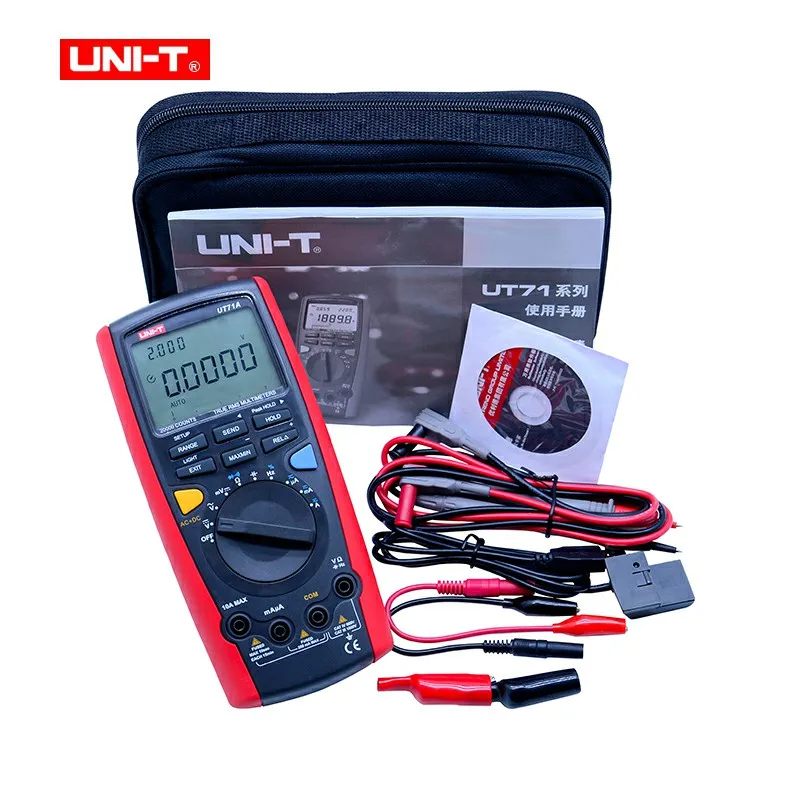 UT71A UNI-T UT71A UT71B UT71C UT71D UT71E цифровой мультиметер RMS AC DC метр Вольт Ампер Ом Емкость Temp Тестер Подсветка - Цвет: UT71A