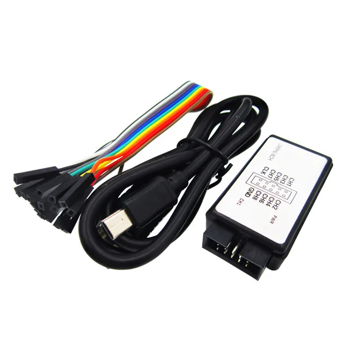 10 шт./Лот Новое поступление USB логический анализатор 24M 8CH, MCU ARM FPGA DSP инструмент отладки