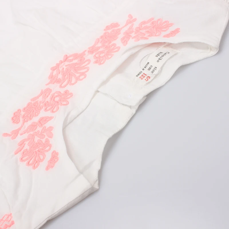 Hurave 2019 Girls Baby Dresses Embroidery Kids Dress Sleeveless Summer Clothes Vestidos dress | Детская одежда и обувь