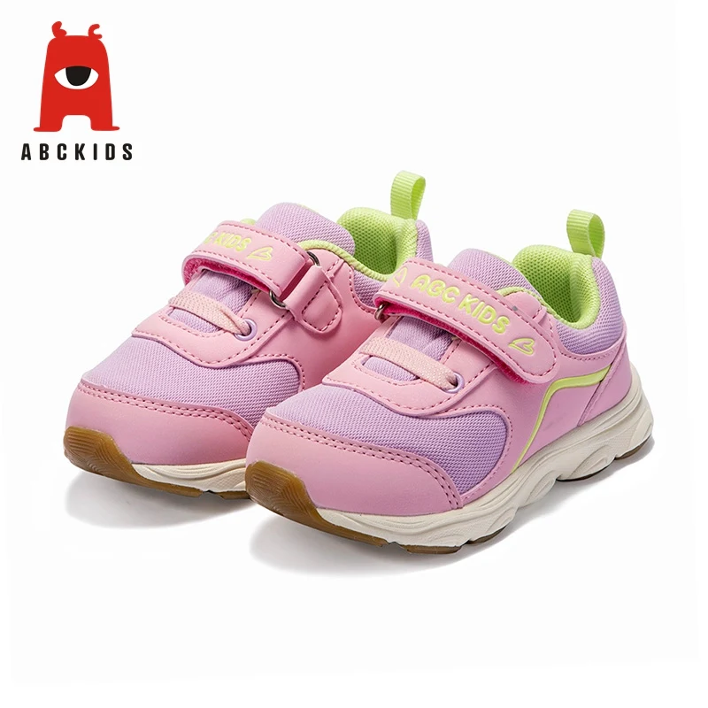 ABC KIDS/От 2 до 4 лет; розовые детские кроссовки; дышащая Нескользящая прогулочная обувь для маленьких девочек