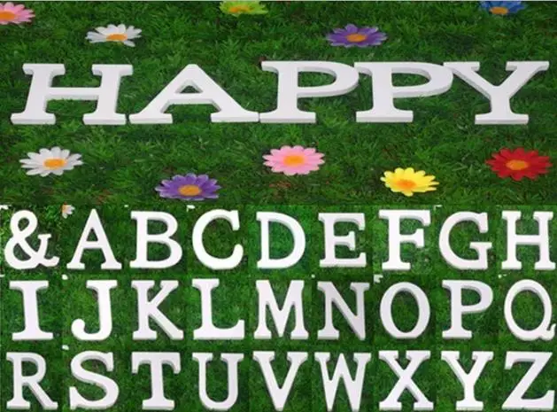 Свадебные украшения Мода Романтический белый дерево простой Алфавит