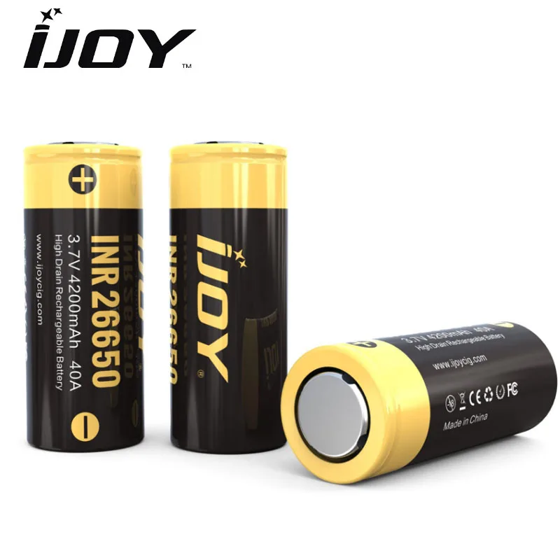Оригинальная батарея IJOY INR 26650 4200 мАч емкость 3 7 В 40A перезаряжаемая электронная