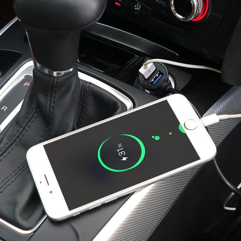Универсальное быстрое автомобильное зарядное устройство QC3.0 QC2.0 4 usb порта для iPhone