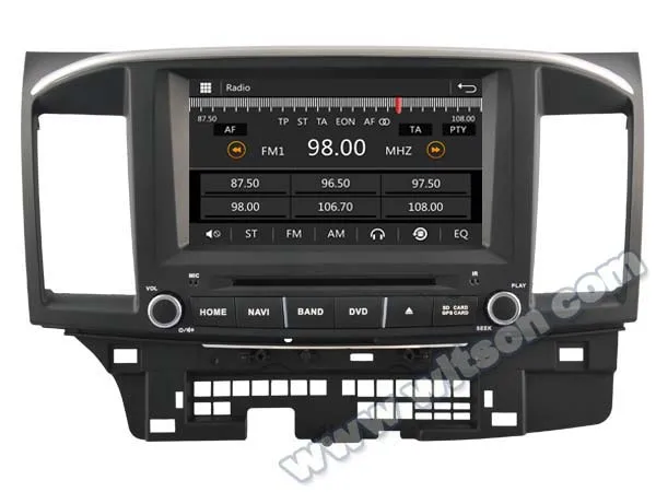 АВТОМАГНИТОЛА DVD GPS WITSON ДЛЯ MITSUBISHI LANCER с емкостным экраном+1080P+DSP+WiFi+3G+DVR+Профессиональное качество звука автомагнитолы.