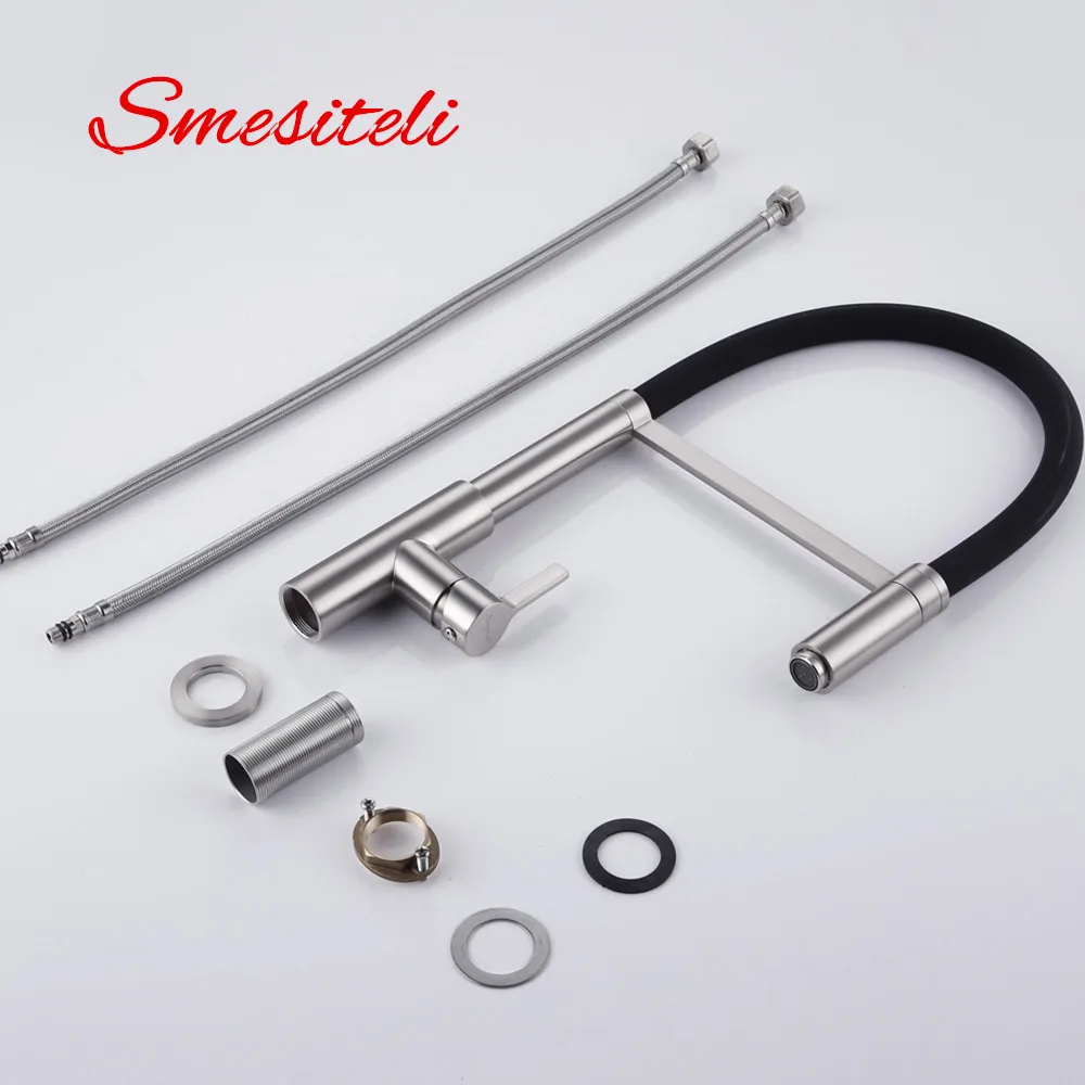 Смеситель для кухни из твердой латуни однорычажный смеситель раковины