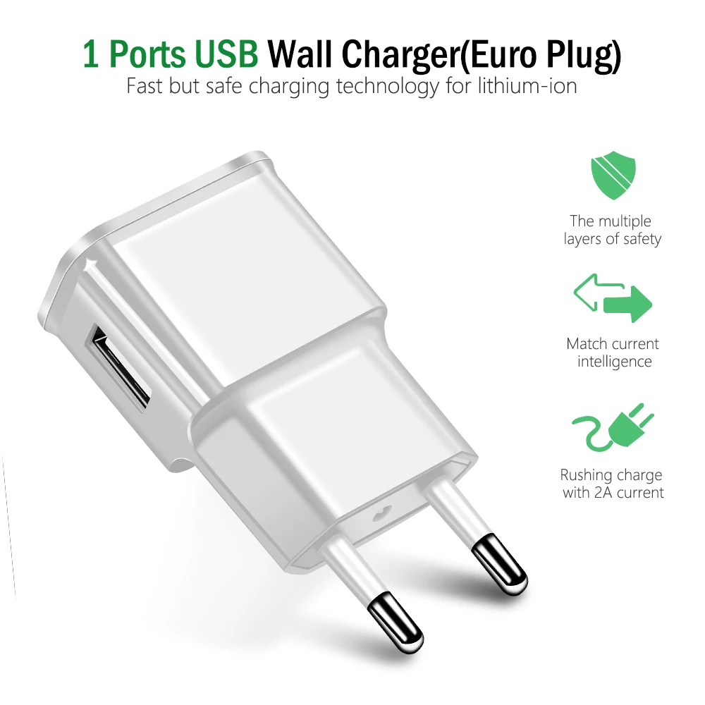 Зарядное устройство USB 5 В 2 а для iphone ipad ipod универсальное зарядное сетевое