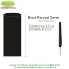 Черный чехол для зонтика длиной 17x160 см, чехол для зонтиказонтика, Пыленепроницаемый Чехол, защитный чехол для зонтиказонтика, бесплатная доставка