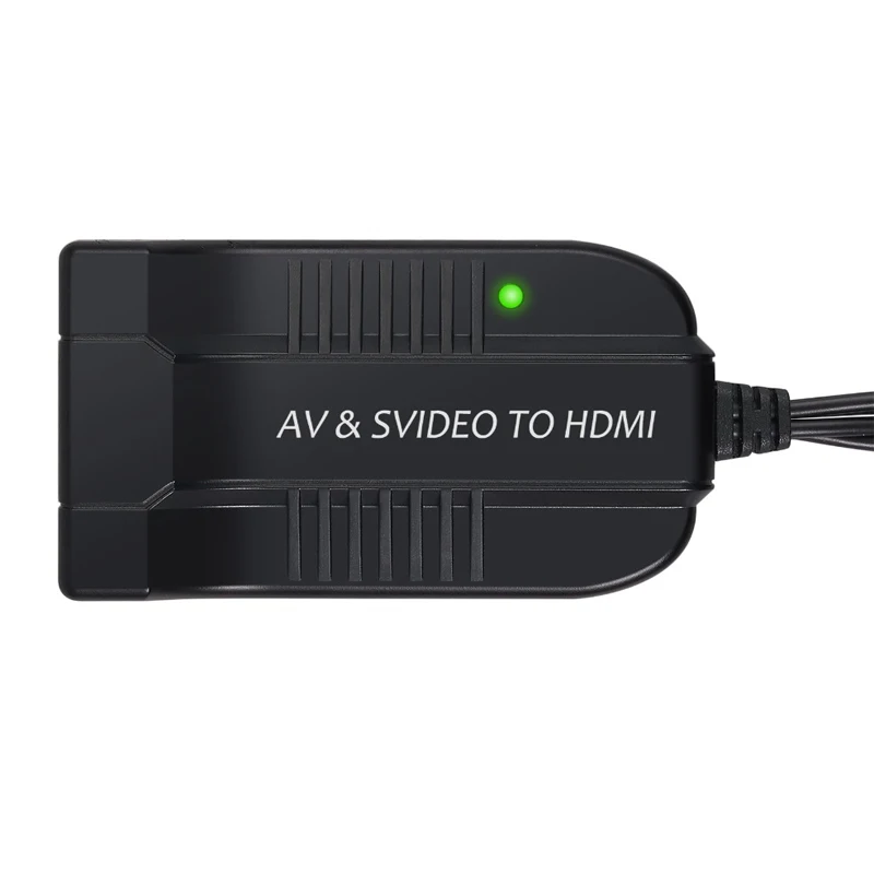 ESYNiC Мужской AV CVBS S Video конвертер композитный 3RCA к HDMI поддержка для HDTV DVD 1080P микро