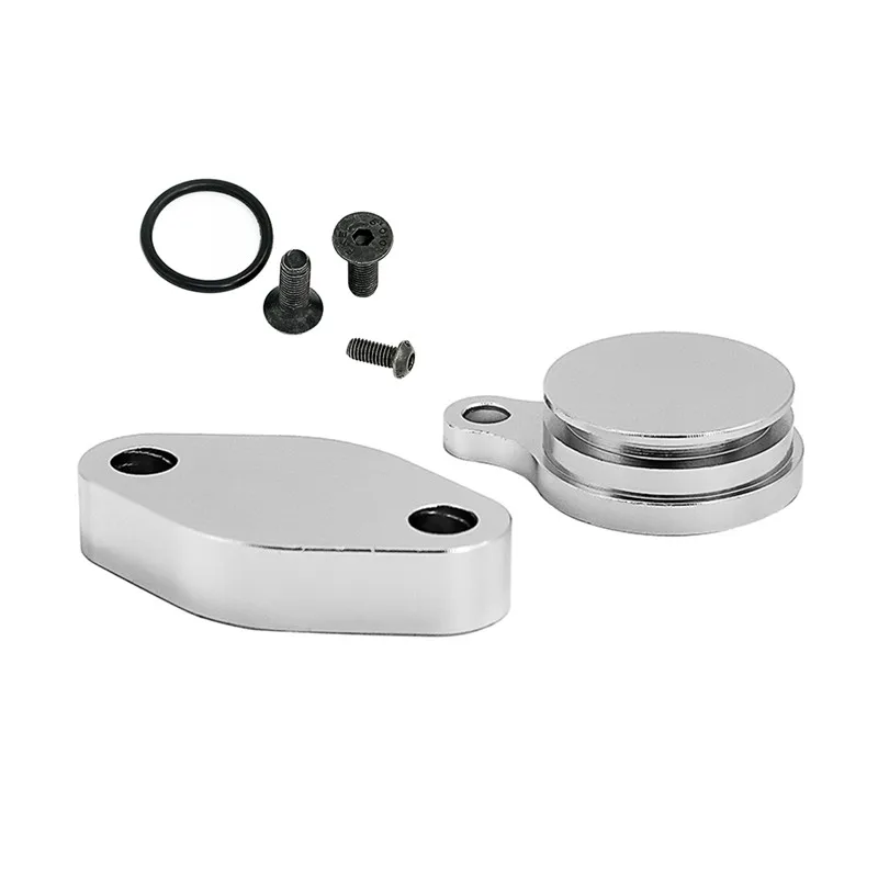 Billet aluminum LS EGR Delete Intake Exhaust Block Off Plate Set For Silverado 4.8L 5.3L 6.0L LQ4 | Автомобили и мотоциклы