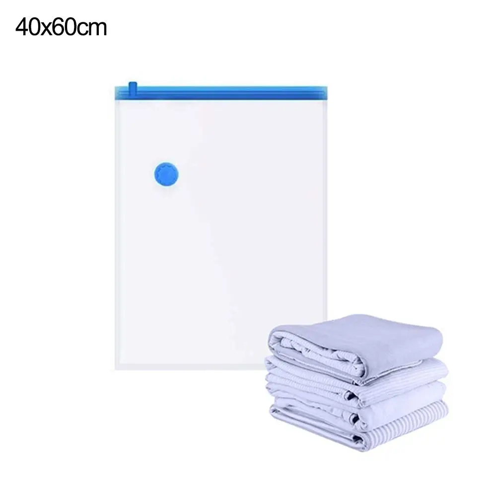 Вакуумная сумка для одежды с клапаном прозрачная граница складной сжатый