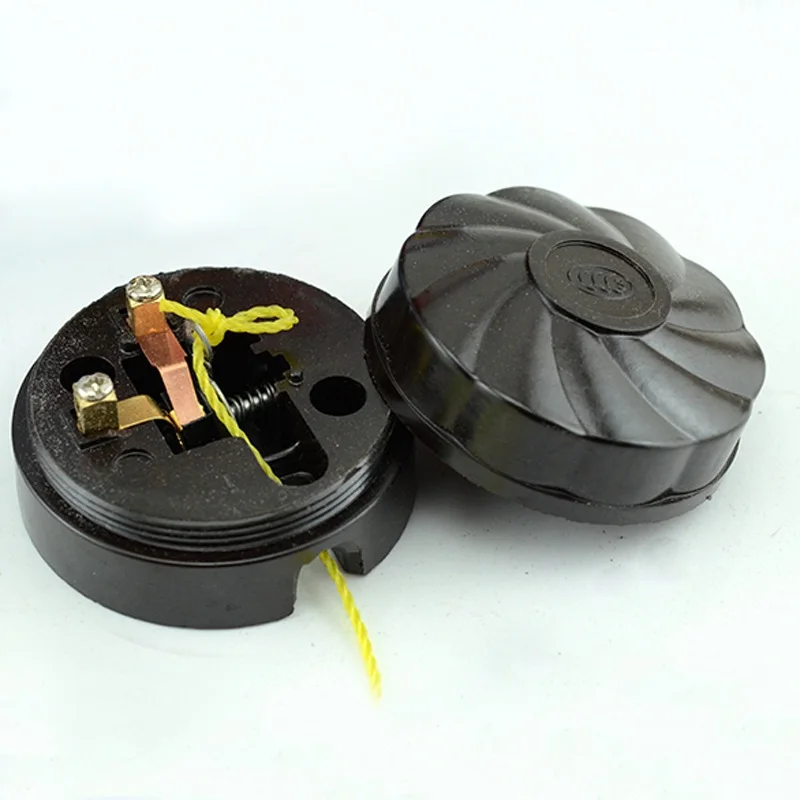 2 шт. ручной выключатель в стиле ретро прикроватный светильник медный черный