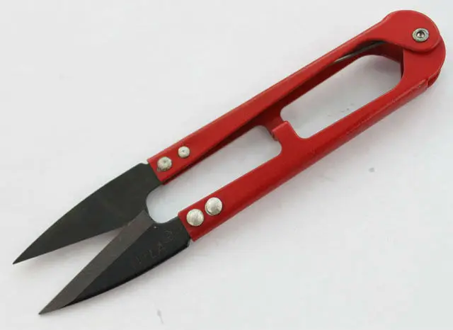 

FREE SHIPPING 6 PCS Red Cutting Sewing Scissors Knives Jewelry Tool #22837