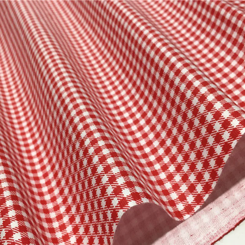 Изящный синий и красный Цветущий Пион цветочный принт 100% хлопок ткань 50x160 см