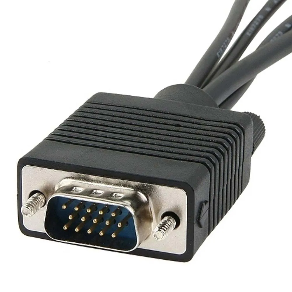 Новый ПК VGA SVGA к S-Video 3 RCA AV адаптер конвертер кабель PC TV Аудио Кабель |