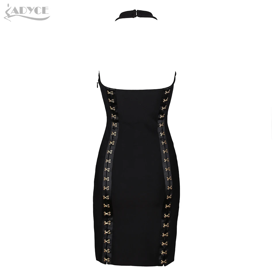 Adyce женское Бандажное платье Vestidos 2019 новое летнее черное Клубное с глубоким