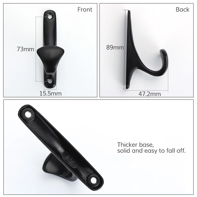 Настенный крючок для одежды из цинкового сплава на дверь шляп полотенец