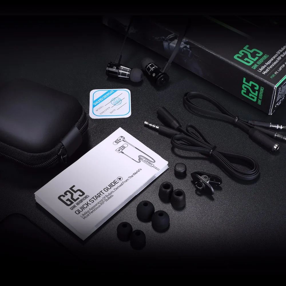 

OKCSC Noice Cancelling Chat Game Earphones With Mic PC Gaming Headset 2.2m Wire 9mm Bullet Type For Phone IOS Android Computer