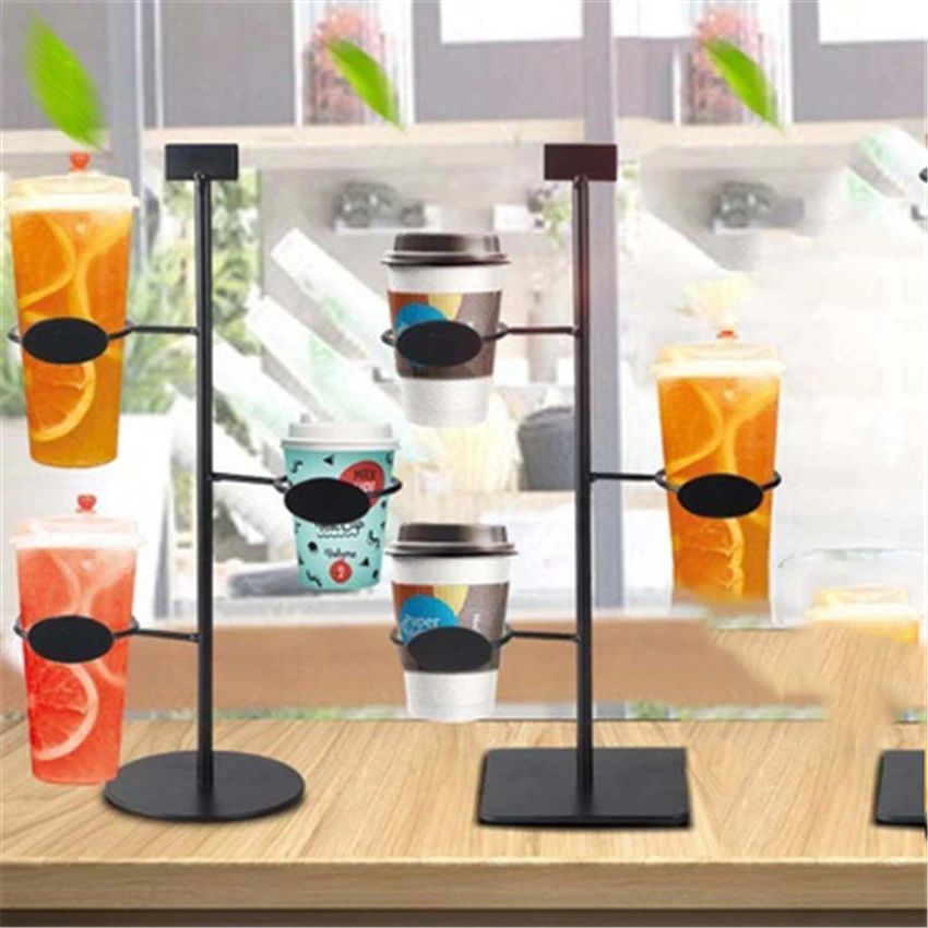

Display Rack Drink Cup Holder Wrought Iron Tea Shop Cafe Shop Cupware Coffeeware Set Barista Tool Store Decoration Cup Holder