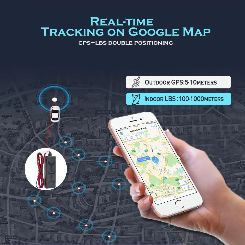 Мини GPS трекер для автомобиля внутренняя батарея сигнал тревоги остановка