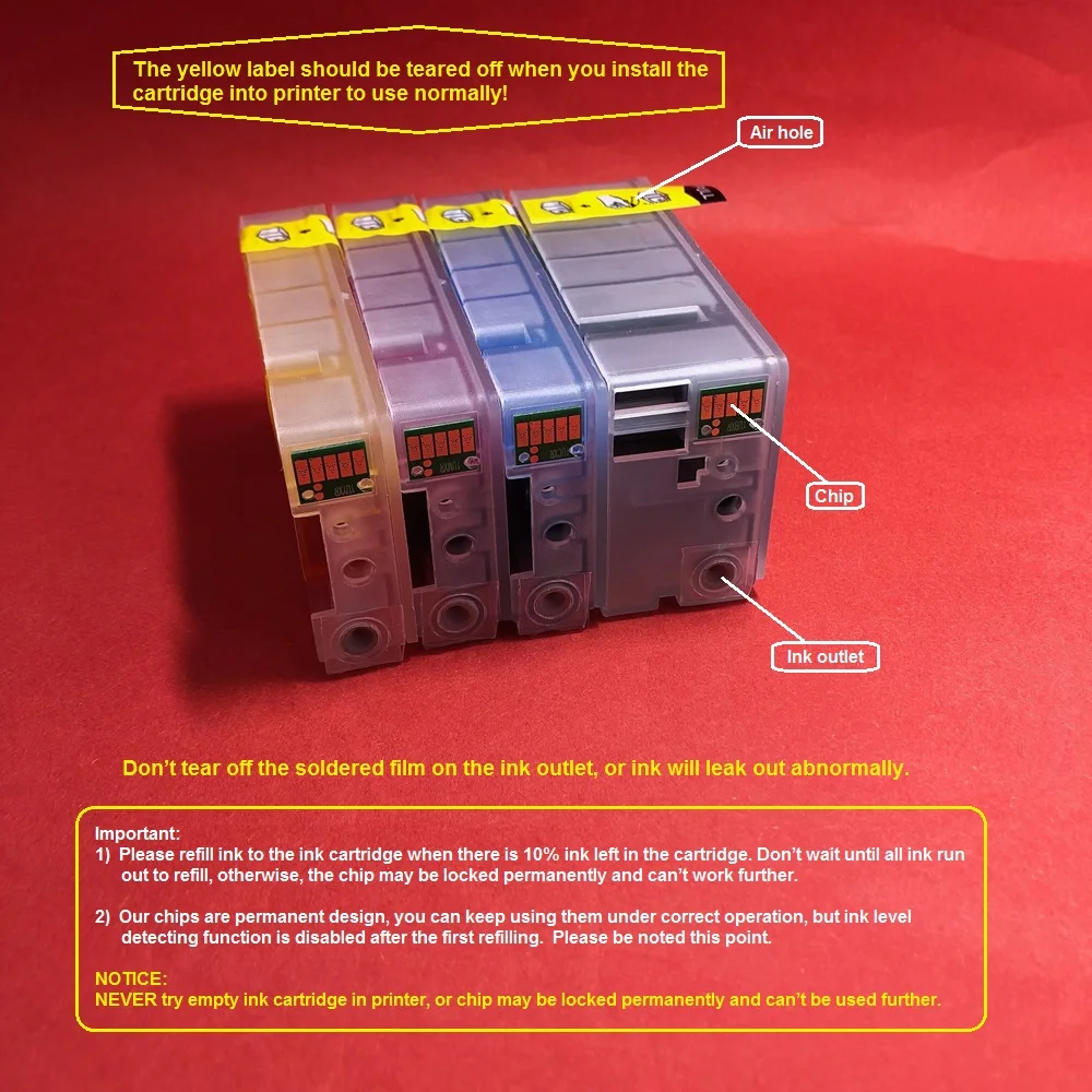 

YOTAT (Dye ink) Refillable ink cartridge PGI-1300 PGI1300 for Canon MAXIFY MB2030 MB2330 MB2130 MB2730 printer