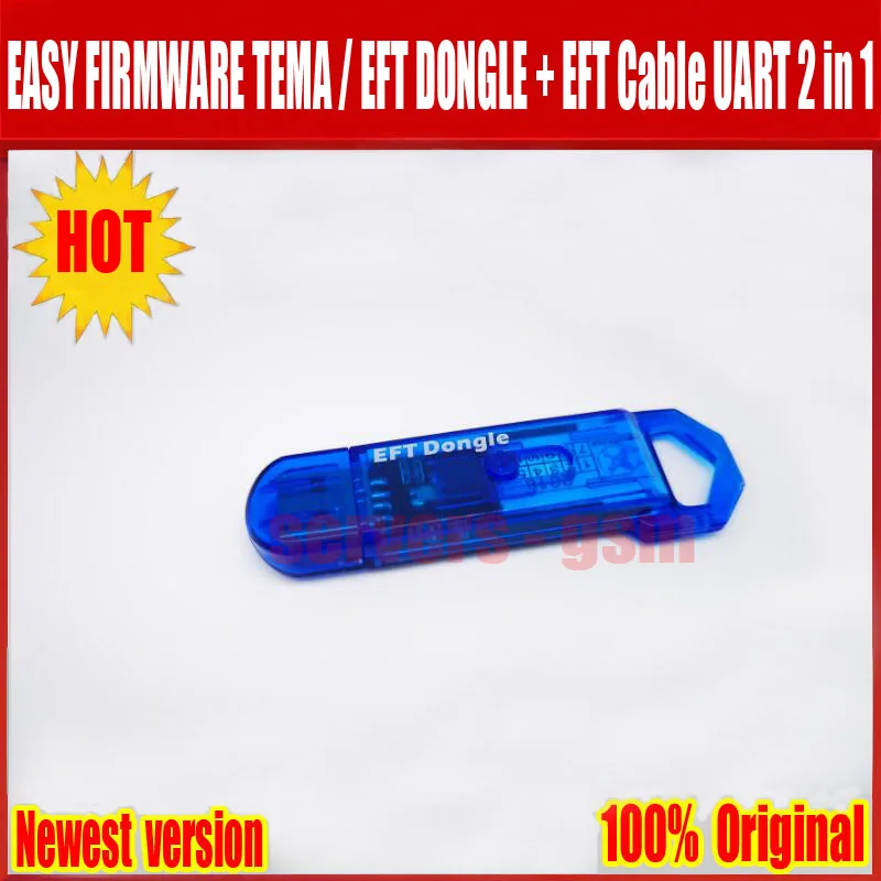 Новинка 100% оригинальная прошивка TEMA / EFT DONGLE + кабель UART 2 в 1 Бесплатная