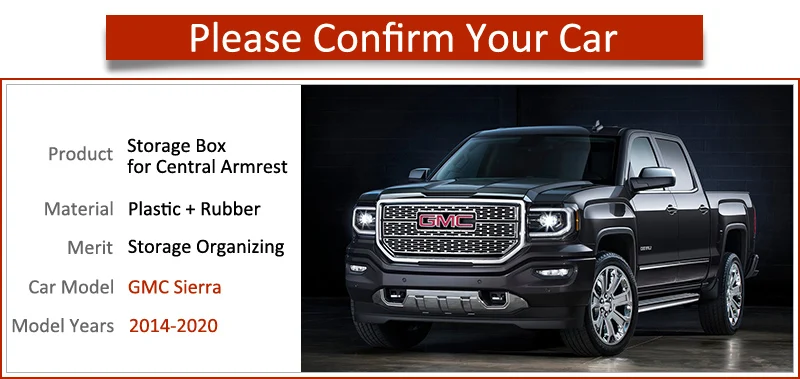 Полка для мелочей автомобильный органайзер для GMC Сьерра- 3rd Gen GMC Сьерра-1500 АВ