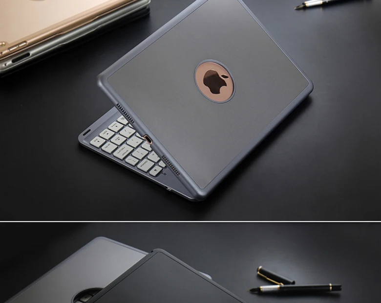 7 цветов светильник с подсветкой беспроводной Bluetooth клавиатура чехол для iPad 9,7 A1822 A1823 A1893 A1954+ стилус+ пленка