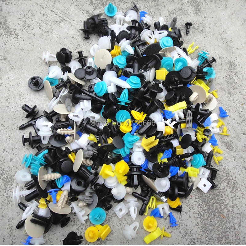 

500 PCS Universal Fasteners Retainer Rivet Clips - Mixed Car Bumper Clips Door Panel Fender Liner Set for All Auto Car