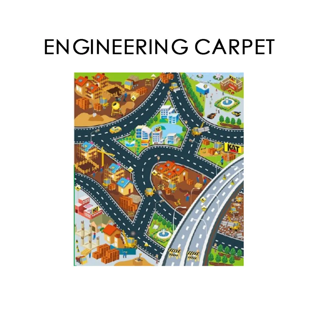 Дорожный игровой коврик детский игровой коврик для игр с автомобилями и образовательные игрушки для детей дорожный игровой коврик-учим
