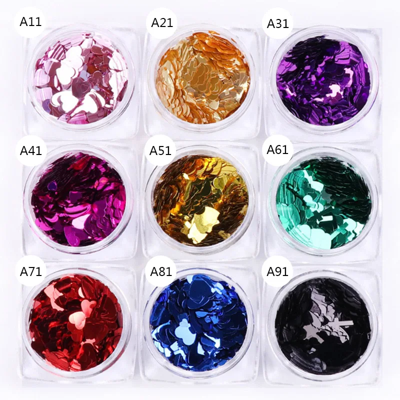 1 чехол 9 цветов украшение для ногтей в виде креста с блестками|Стразы и украшения|