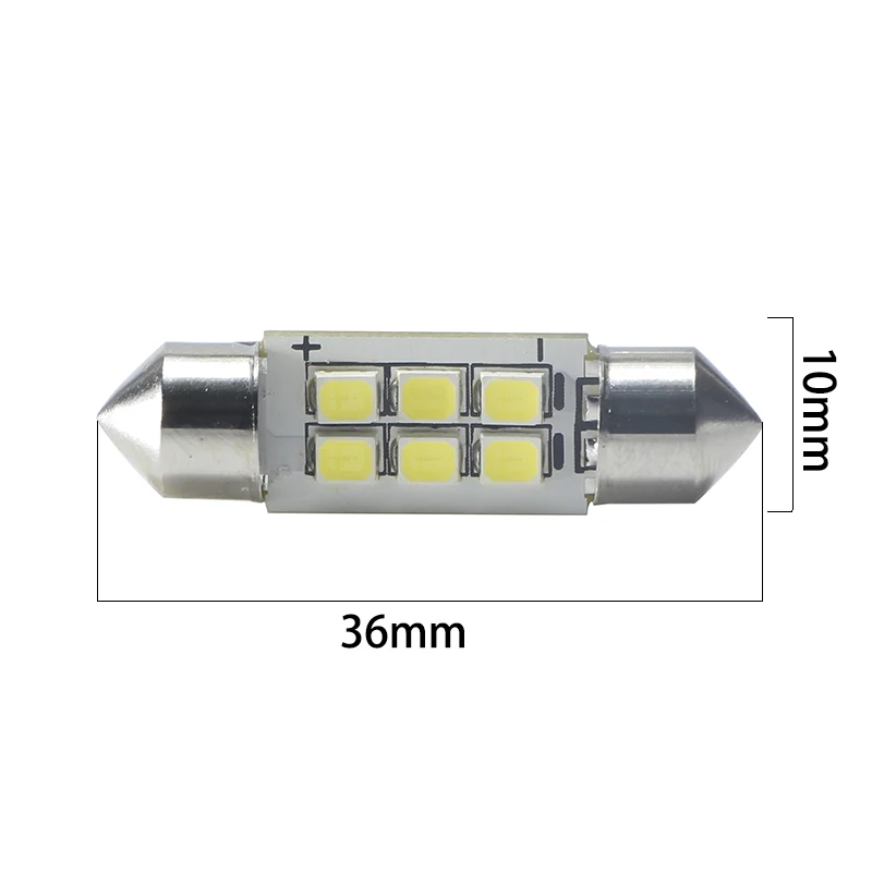 Viewi 4x led гирлянда 36 мм Dc 24 вольт огни C5W Canbus теплый белый автомобильный купол