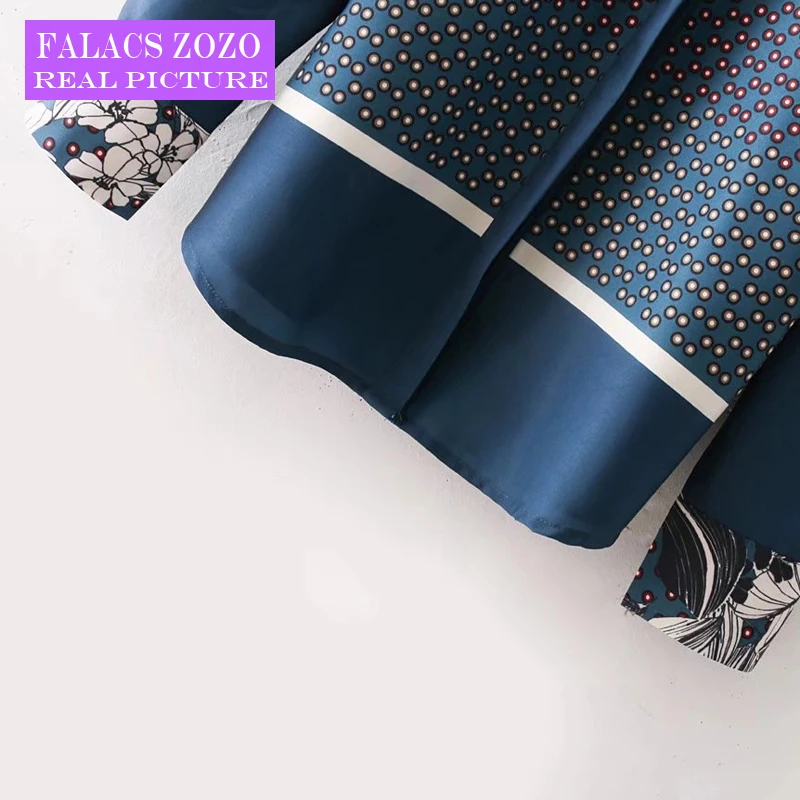 Falacs zozo лето осень минималистский старинные офис леди формальные цветочным
