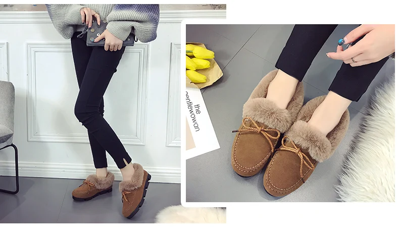 Зимние теплые Брендовые женские кроссовки на плоской подошве; зимние плюшевые женские лоферы с мехом; женская повседневная обувь на плоской подошве с искусственным мехом