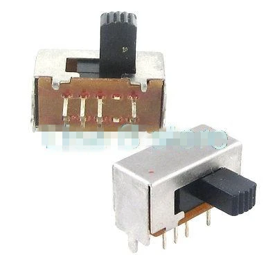 5 шт. x Панель PCB 8 контактов 3 положения 2P3T DP3T переключатель скольжения Боковая