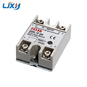 Твердотельное реле LJXH DC-AC SSR 10DA 25DA 40DA 75DA 100DA 3-32VDC вход24-380VAC выход