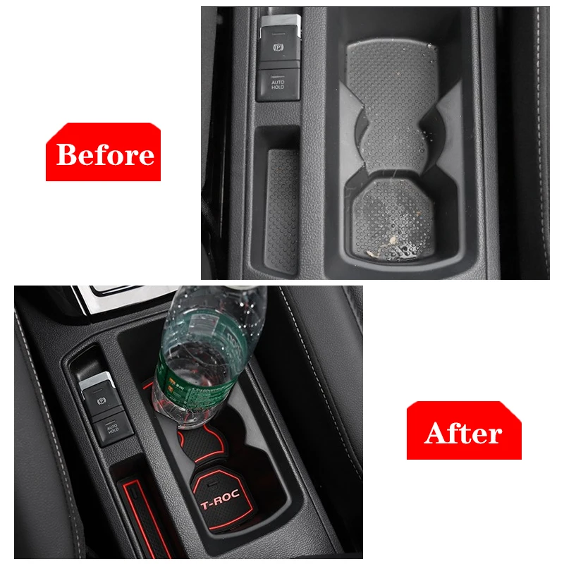 14 шт. для VW T-ROC T ROC TROC 2017 2018 автомобильные аксессуары коврик внутренних ворот