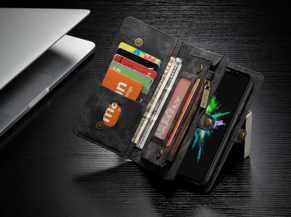 Чехол для телефона для iphone 11 Pro Max X XS XR XS Max многофункциональный кожаный кошелек на магните задняя крышка для iphone 6 6s 7 8 plus