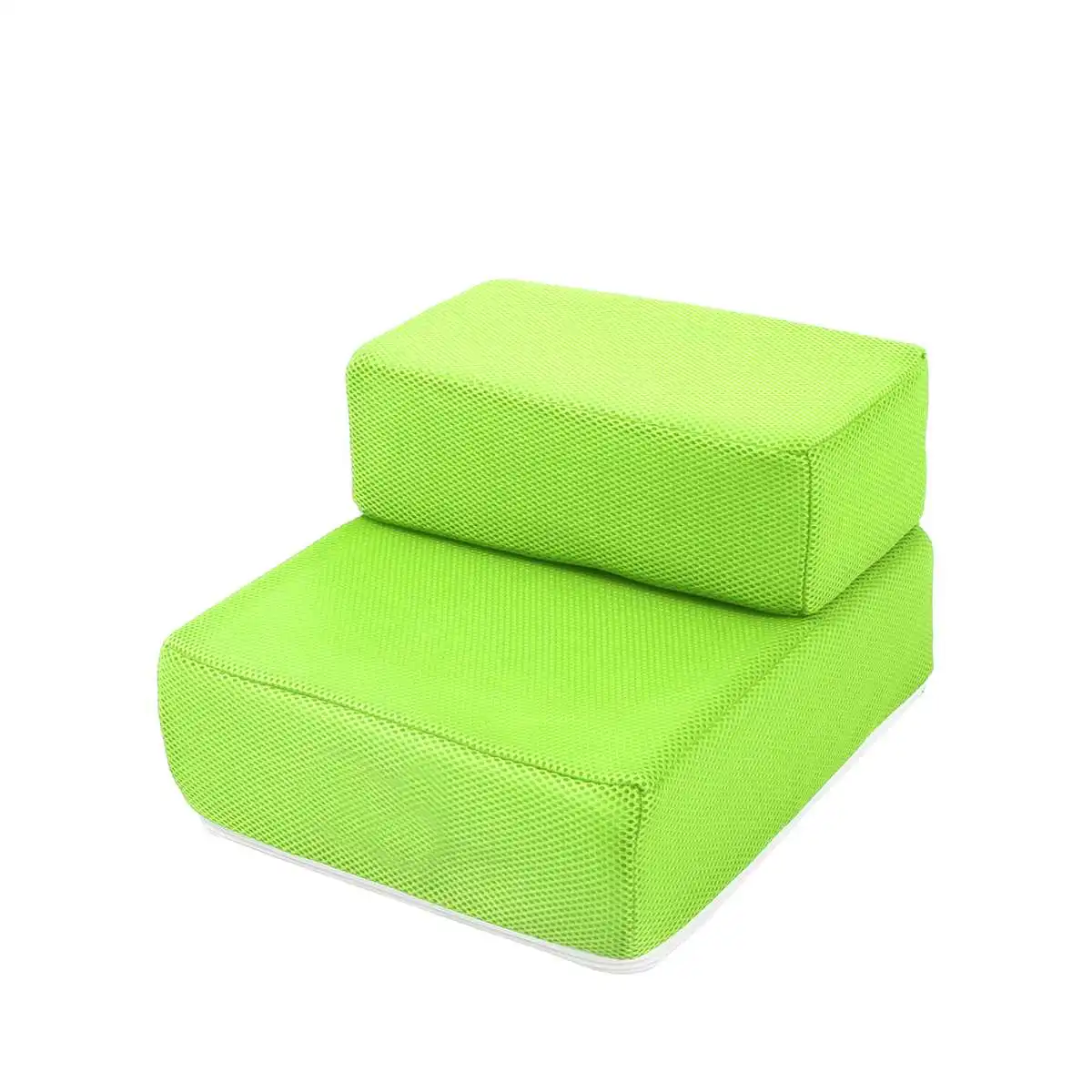 Green 6 цветов складные дышащие сетчатые пандусы для домашних животных ступеньки для собак, щенков, кошек, маленьких животных съемный коврик с крышкой - Цвет: Green
