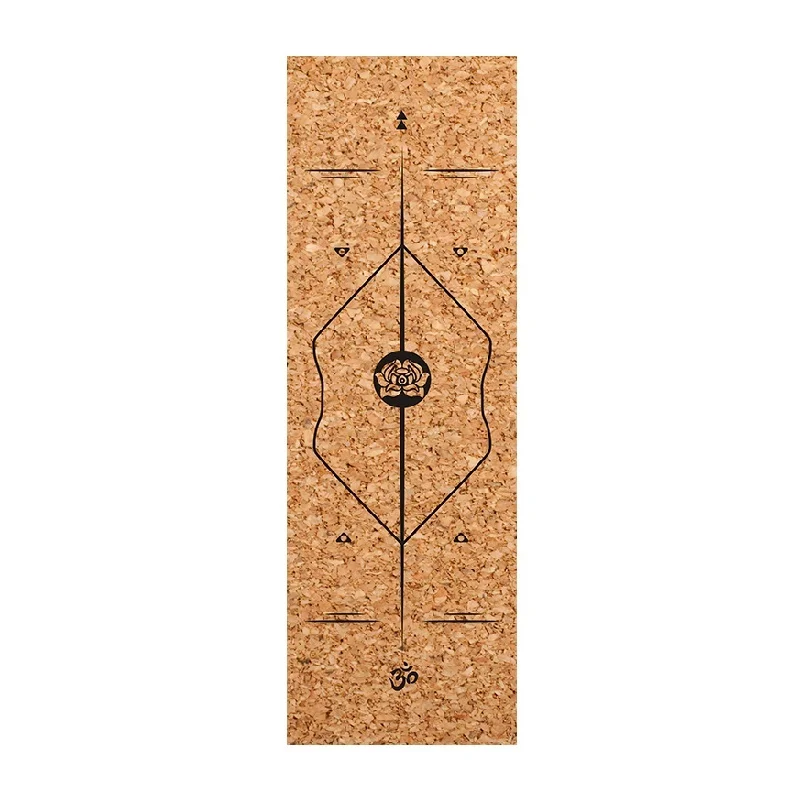 Новый высококачественный пробковый коврик для йоги из натурального каучука