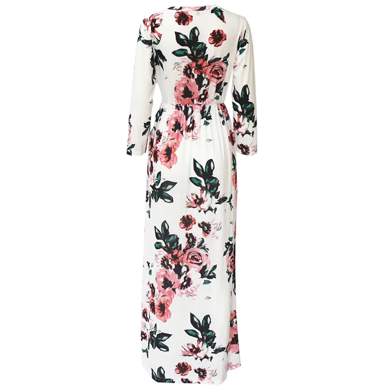 HiloRill длинное платье макси с цветочным принтом Boho пляжное туника Бандажное