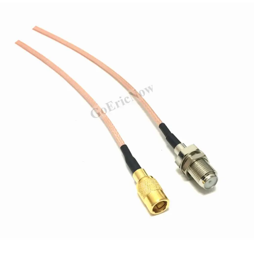 10 шт. RF коаксиальный 75 Ом прямоугольный SMB штекер/гнездо к F для коннектора кабеля