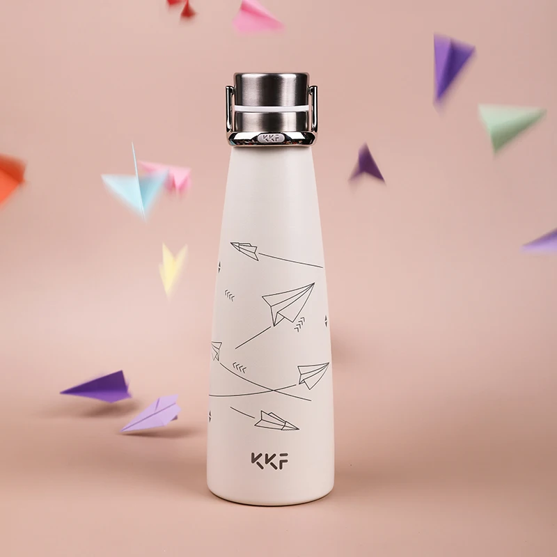 Xiaomi KKF 475 мл портативная чашка Вакуумная бутылка шаблон версия 24 h изоляция термосы из нержавеющей стали Термос колба кружка для путешествий