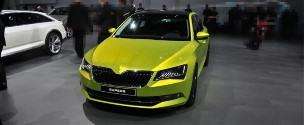 ABS оригинальная аутентичная Автомобильная Передняя решетка Вокруг отделки гоночных грилей отделка для Skoda Superb