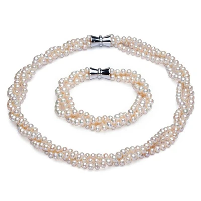 Женское Ожерелье с натуральным пресноводным жемчугом подарок на день матери 925